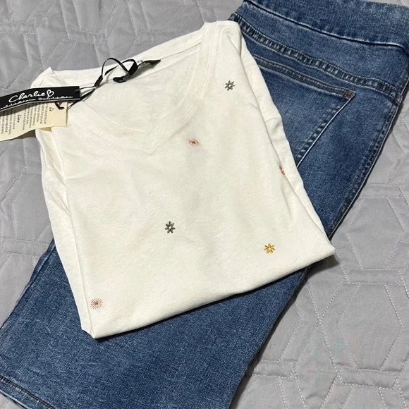 Sz 12 Tribal Blue Washed Denim Pencil Skirt - Picture 11 of 11